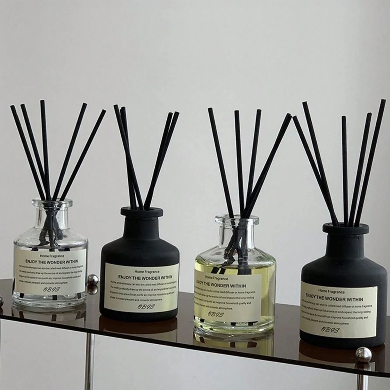 Home Fragrance Jasmine Diffuser - 50ml Bezpłomieniowy Zapach do Domu Bezpłomieniowy