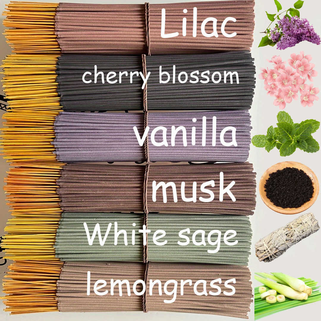 Home Fragrance Vanilla Scented Candle - Zestaw 150 naturalnych pałeczek zapachowych z