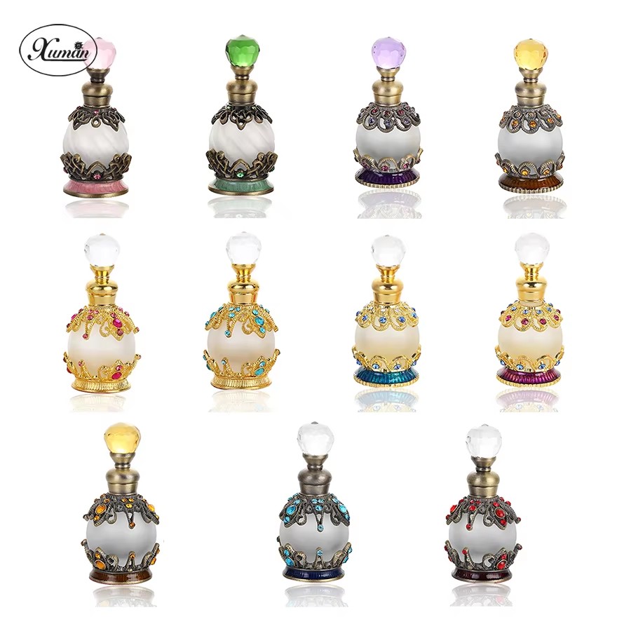 Home Fragrance Units - 15ml kamienna metalowa butelka perfum do