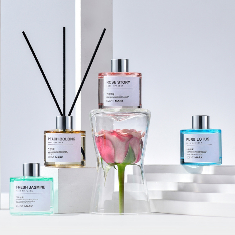Home Fragrance Jasmine Diffuser - Zestawy dyfuzorów zapachowych 50 ml, róża,