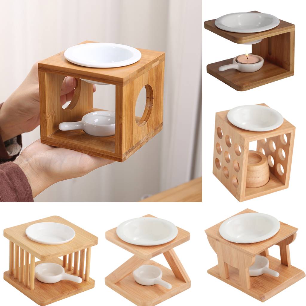 Wax Melt Burner - Drewniany palnik do olejków eterycznych z