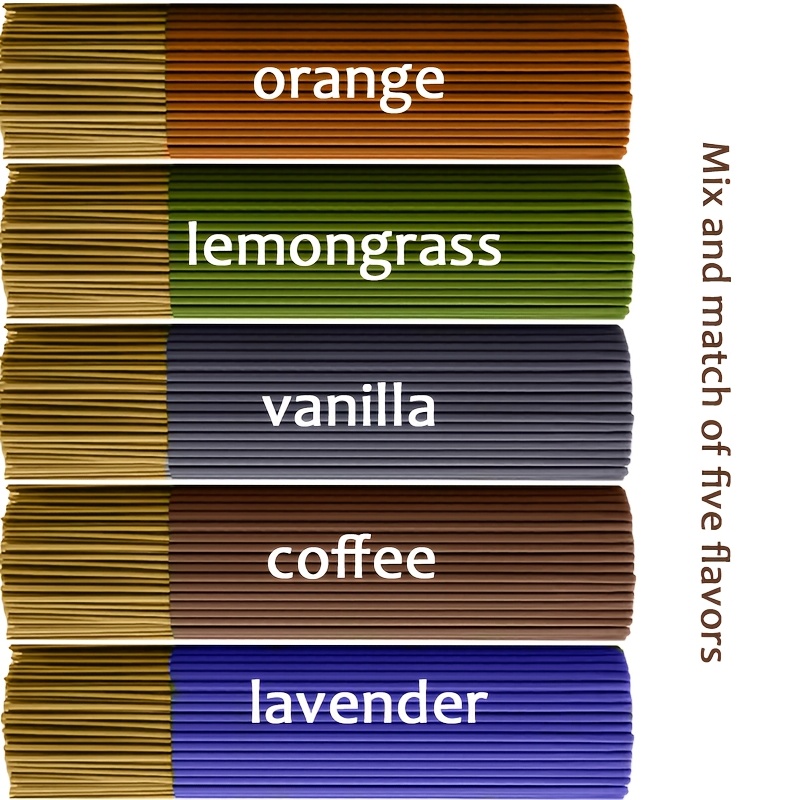 Home Fragrance Vanilla Scented Candle - 100/250 wysokiej jakości kadzidełek, 5 zestawów