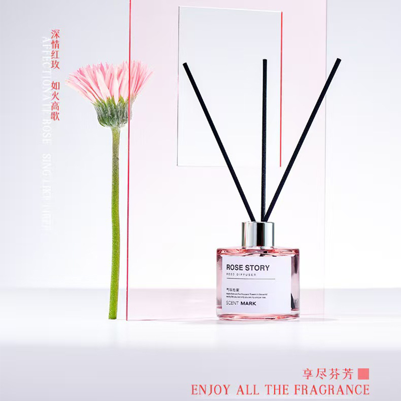 Home Fragrance Jasmine Diffuser - 50ml butelka z dyfuzorem trzcinowym z