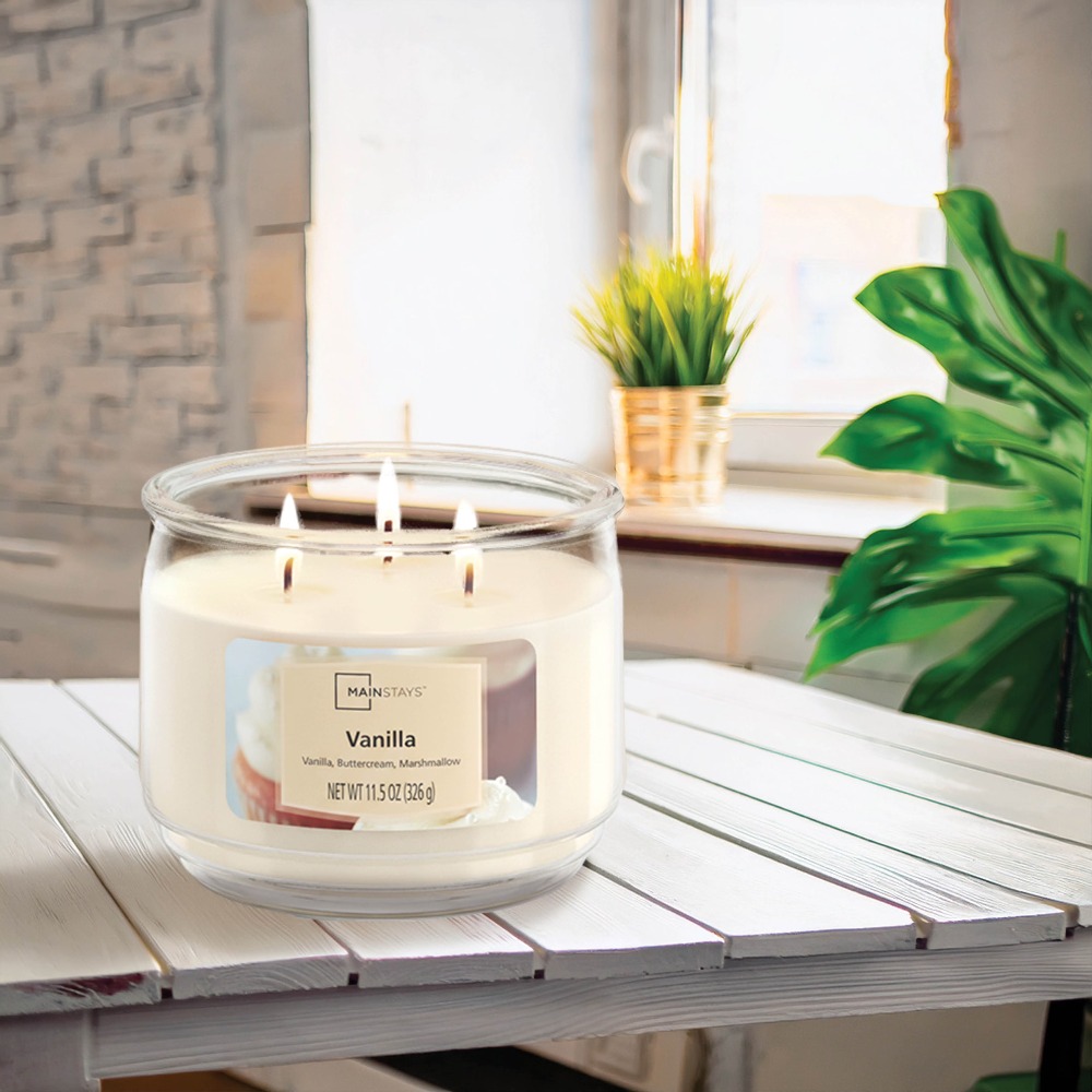 Home Fragrance Vanilla Scented Candle - Świeca w szklanym słoju o zapachu