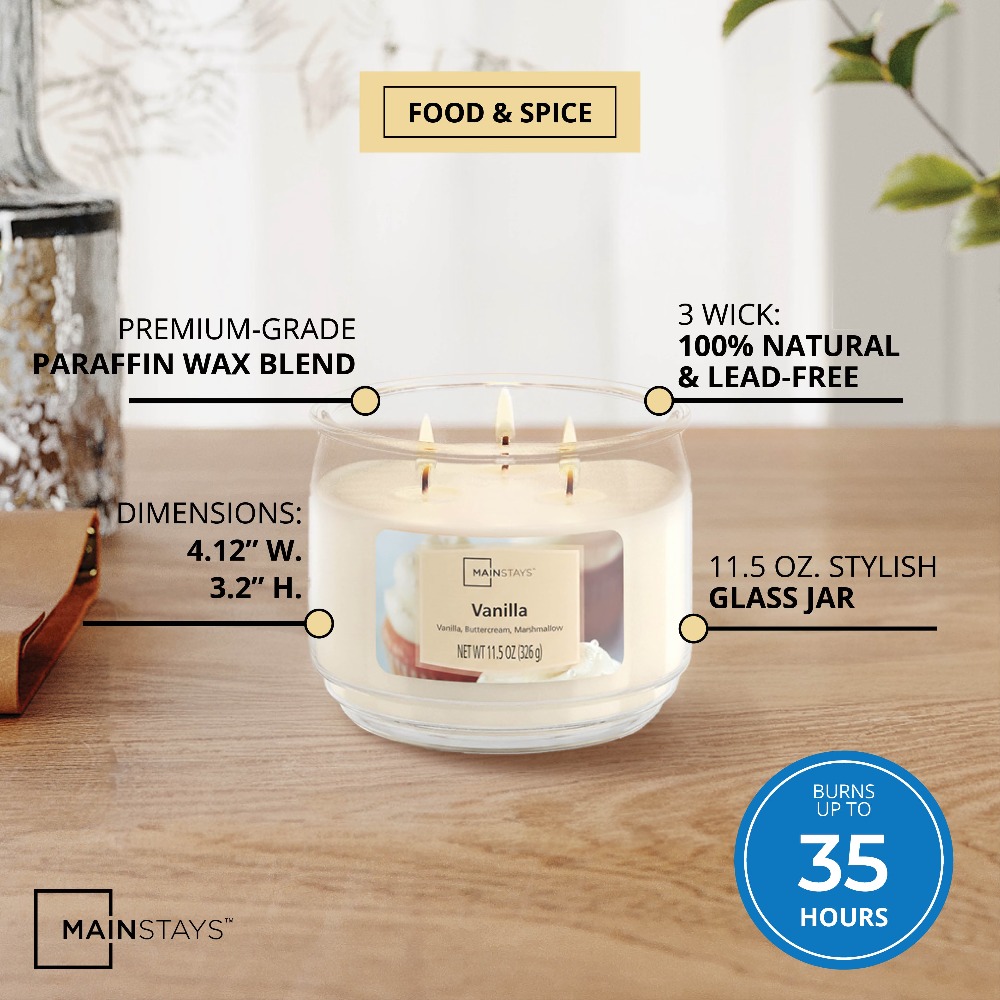 Świeca w szklanym słoju z trze – Home Fragrance Vanilla Scented Candle recenzja i cena